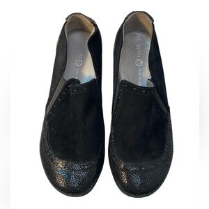 Jambu Women's Allure Wedge Heel Loafer Black Womens Size 8.5M EUC